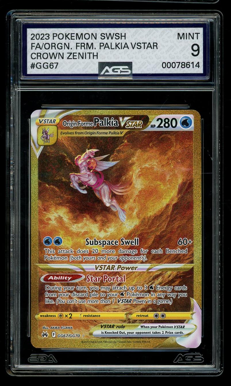 2023 Crown Zenith #GG67 Origin Forme Palkia VSTAR (MT 9)