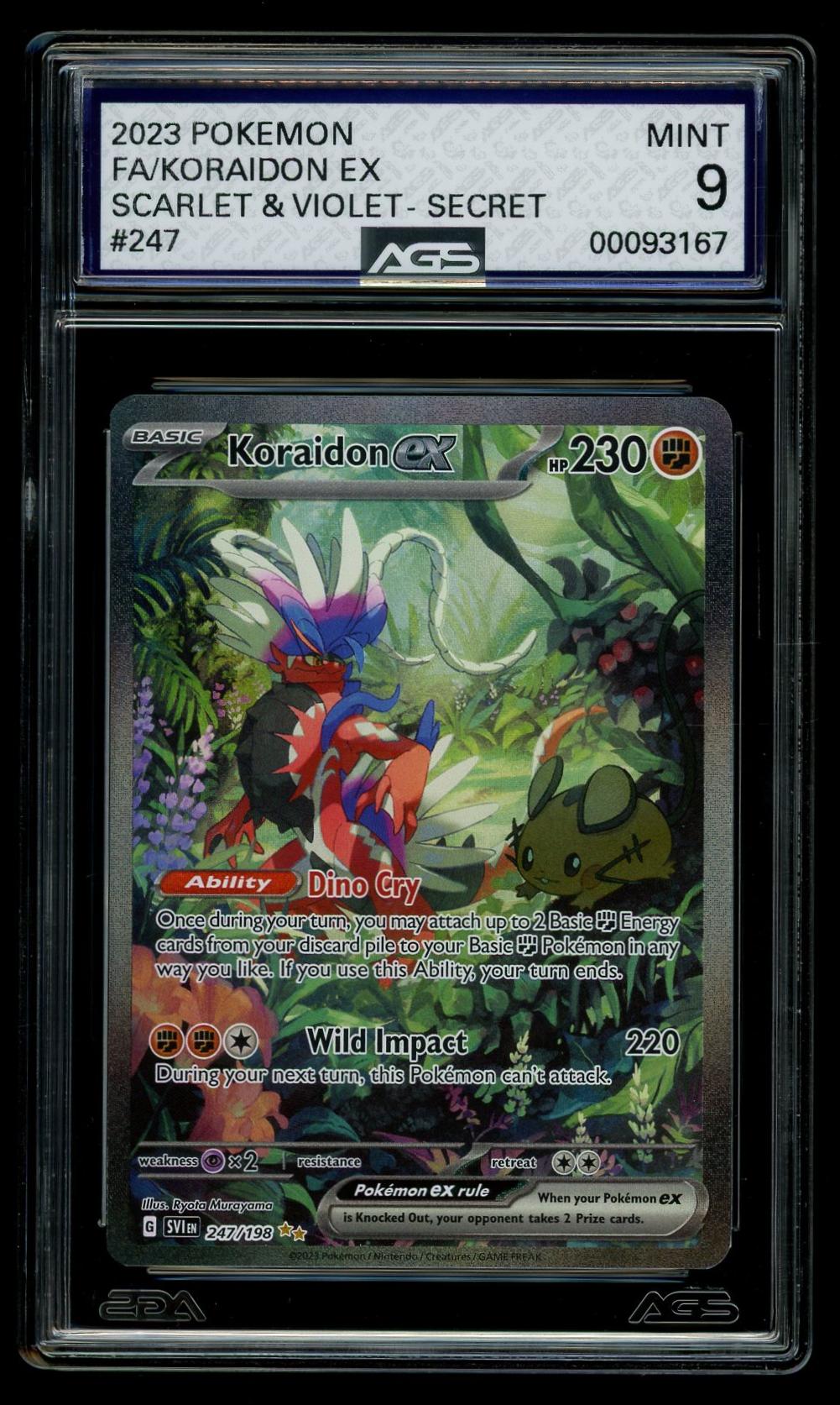 2023 Scarlet & Violet #247 Koraidon ex (MT 9)
