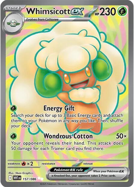 Whimsicott ex - 157/086 - White Flare