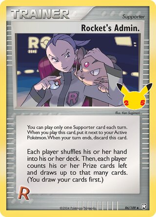 2021 Celebrations #86 Holo Rocket's Admin (MINT+ 9.5)