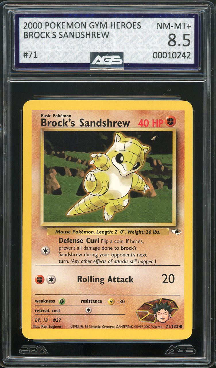 2000 Gym Heroes #71 Brock's Sandshrew (NM-MT+ 8.5)