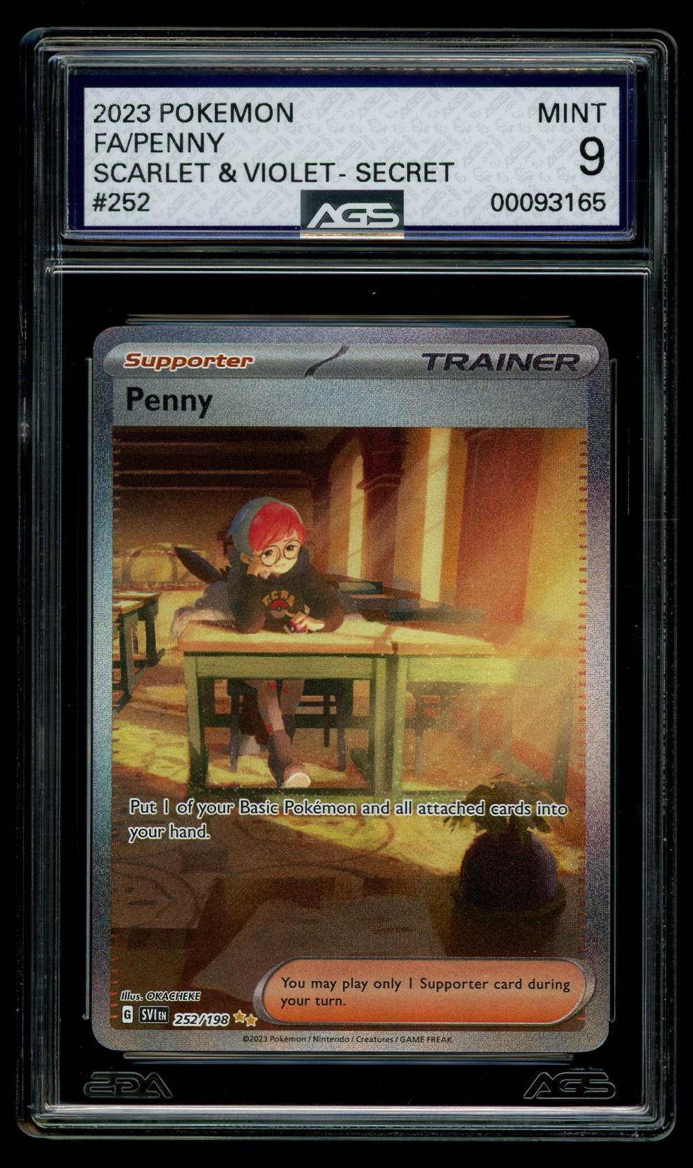 2023 Scarlet & Violet #252 Penny (MT 9)