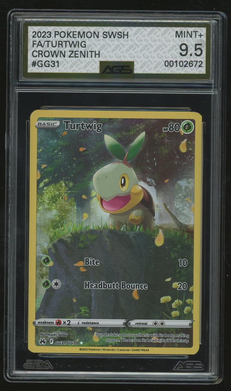 2023 Pokemon Sword & Shield Series Crown Zenith #GG31 Turtwig  (MINT+ 9.5)