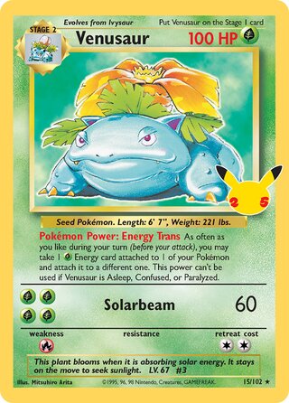 2021 Celebrations #15 Holo Venusaur (MINT+ 9.5)