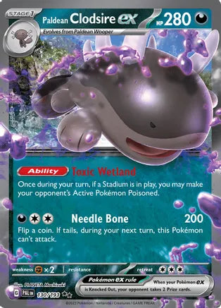 Paldean Clodsire ex 130/193 / Double Rare