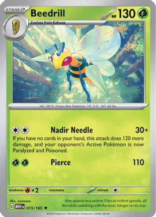 Beedrill 015/165 / Rare