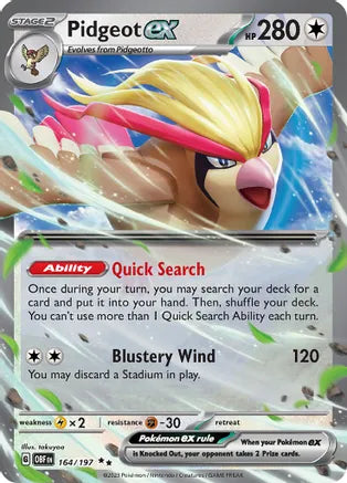 Pidgeot ex 164/197 / Double Rare