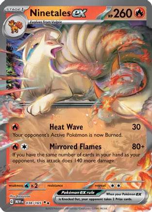 Ninetales ex 038/165 / Double Rare