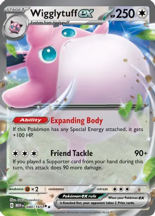 Wigglytuff ex 040/165 / Double Rare