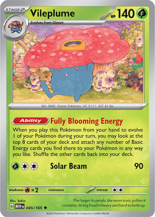Vileplume 045/165 / Rare