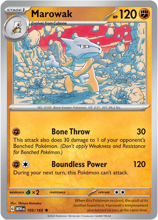Marowak 105/165 / Rare