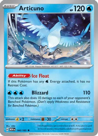 Articuno 144/165 / Rare