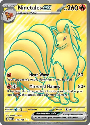 Ninetales ex 186/165 / Ultra Rare