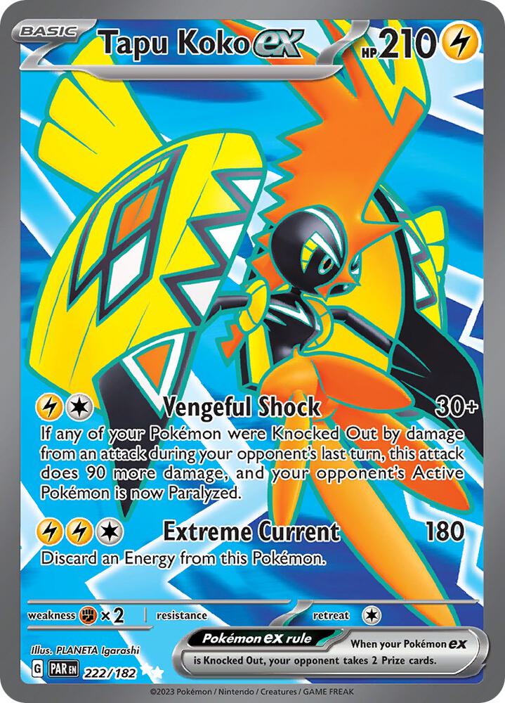 Tapu Koko ex 222/182 / Ultra Rare