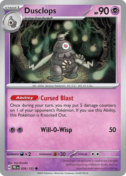 Dusclops - 036/131 - Prismatic Evolutions
