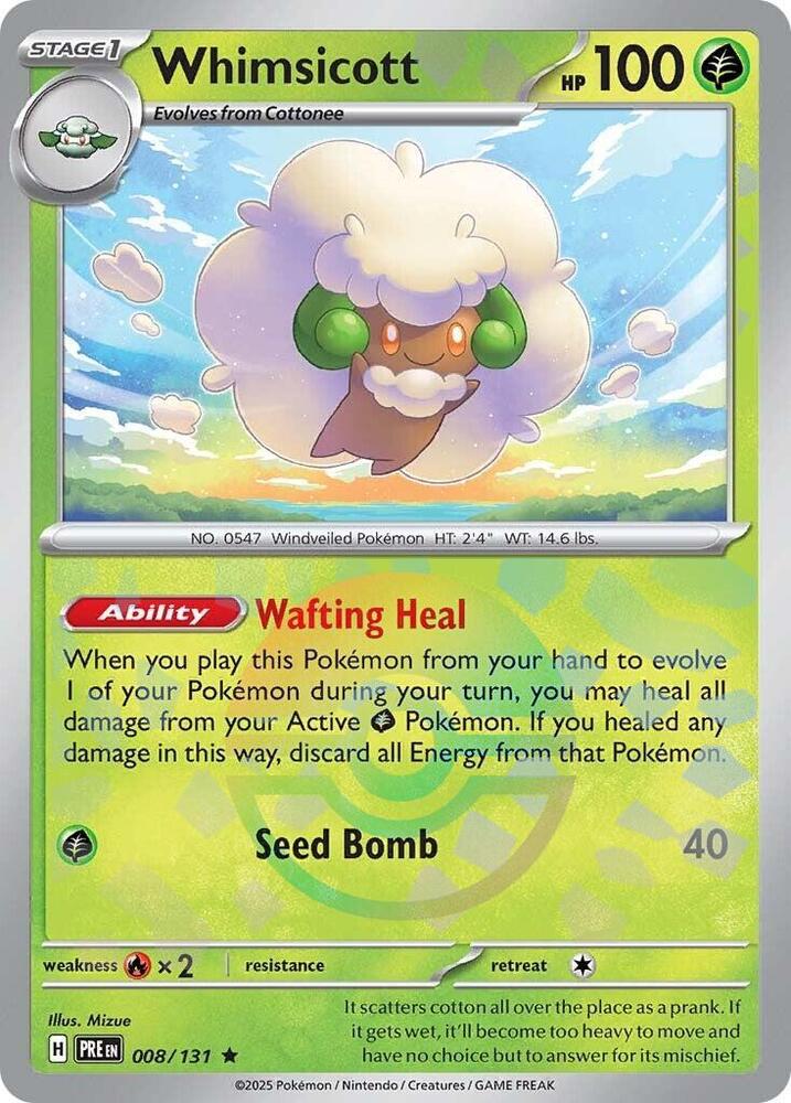 Whimsicott - 008/131 - Prismatic Evolutions