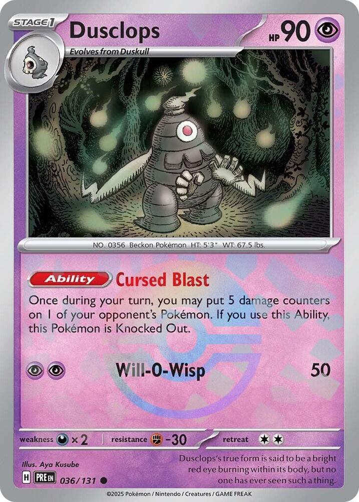 Dusclops - 036/131 - Prismatic Evolutions