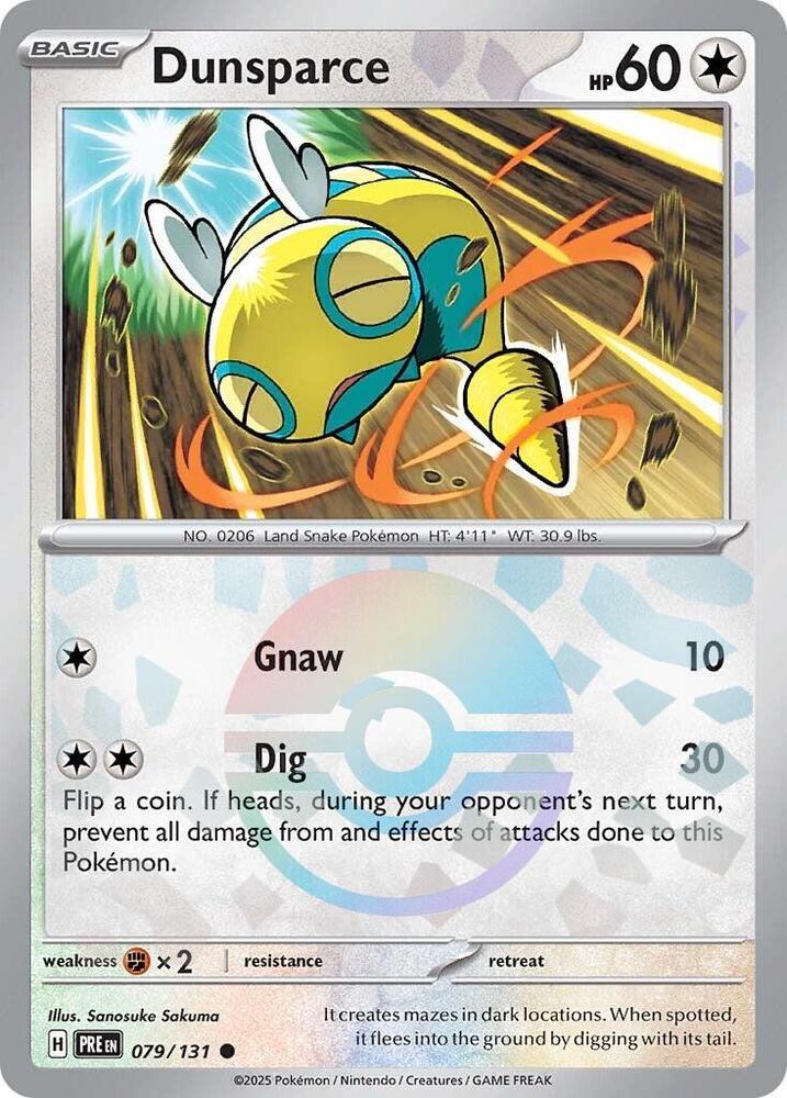 Dunsparce - 079/131 -  Prismatic Evolutions