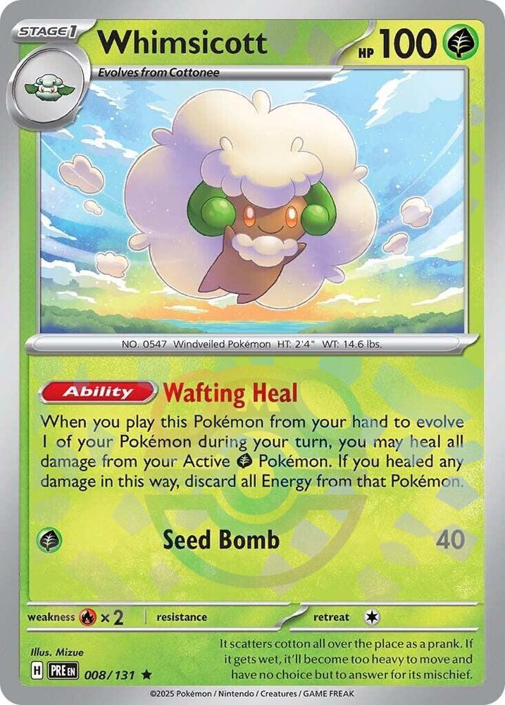 Whimsicott - 008/131 - Prismatic Evolutions
