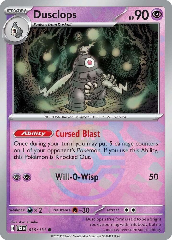 Dusclops - 036/131 - Prismatic Evolutions
