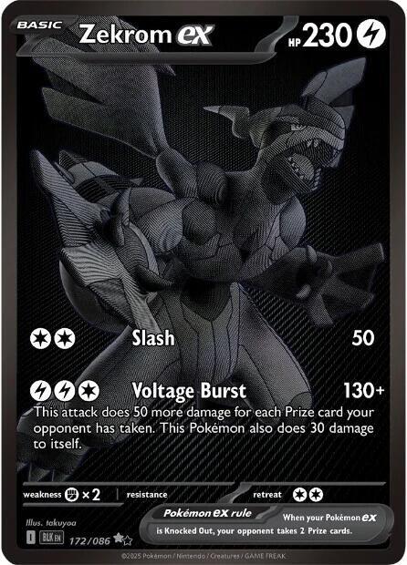 Zekrom ex - 172/086 - Black Bolt